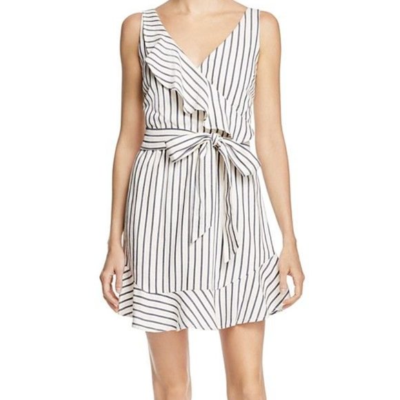 NWOT guess gianna striped ruffle dress xs - Picture 4 of 5